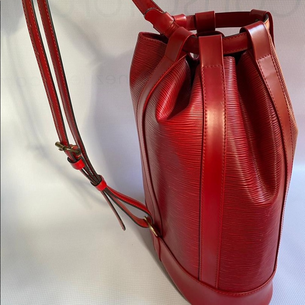 Louis Vuitton Randonnee GM Epi Leather Backpack.
